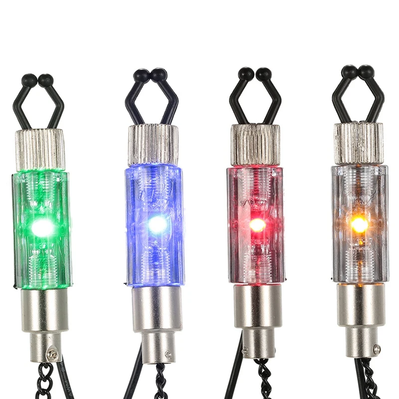 Iron Carp Fishing Bite Alarm Hanger Swinger Led Illuminated Indicator Durable Fish Tools Accessories Fishing Tool