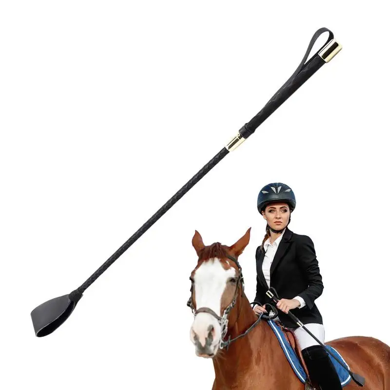 

Portable PU Leather Pointer for Outdoor Equestrian Training, Riding Crop, Lightweight, Non-Slip with Handle, Horse Racing Whip