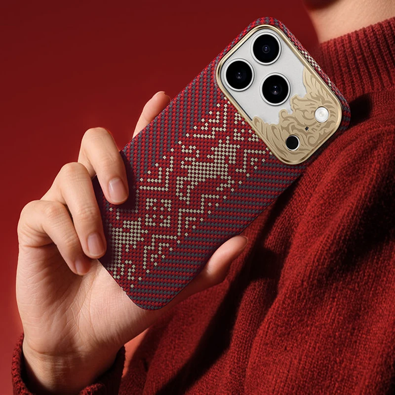 Benks Kevlar Series for iPhone 17 Pro Max Case Gilded Tactile Woven Aramid Fiber Magnetic Case for iPhone 17 Pro Case