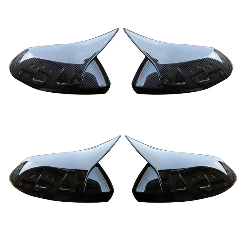 

Mirror Cover for Corolla Levin Yaris 2019-2024 Rearview Mirror Cover Black Carbon Fiber Pattern Auto Body Kit