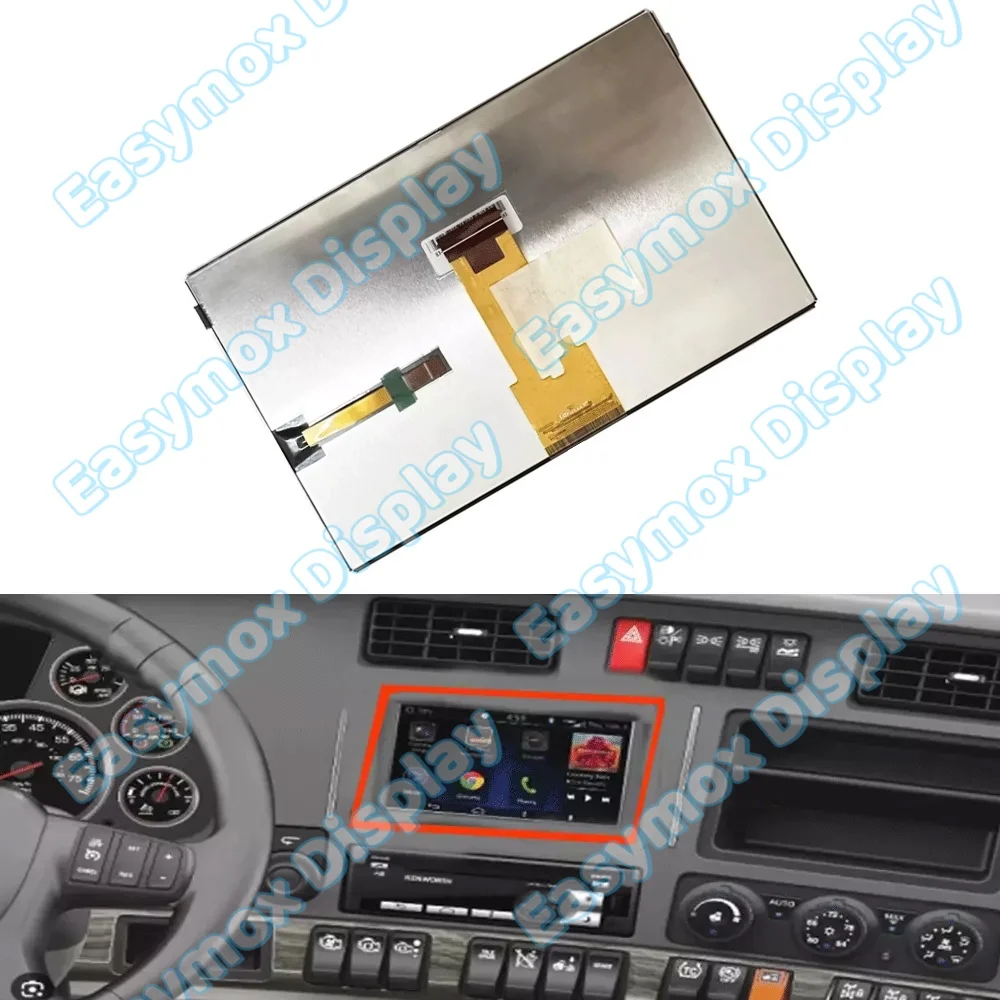

12412AA 7" LCD Display for Kenworth Truck T680 T880 2008-2020 GPS Navigation Radio Multimedia Screen Replacement