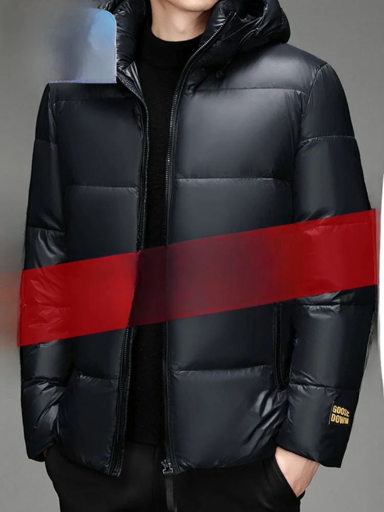 

Paul Men's Ultra-Thi down Cotton Jaet Warmth below Zero Cold Resistance Winter Clothes Faionable Urban Sle Long Sv...