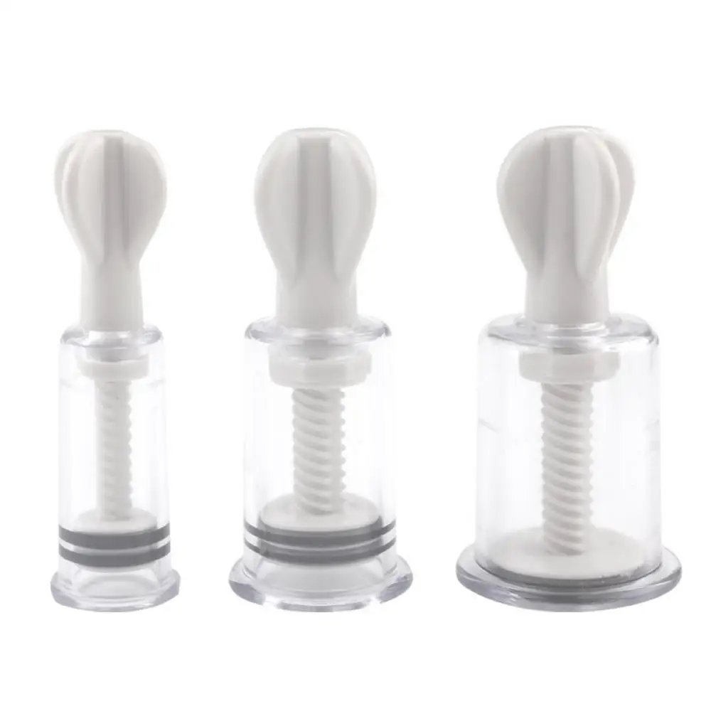 Rotating Handle Nipple Clamps Suction Cupping Cup Nipple Enhancer Massage Vacuum Fetish Bondage Breast Stimulator Adult Game