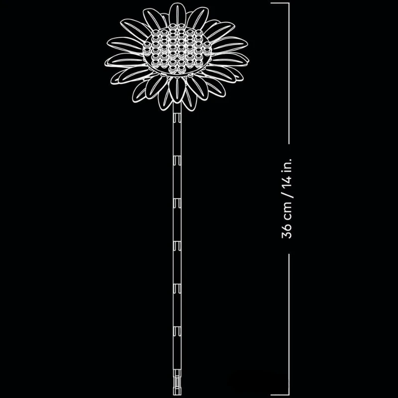 Sunflower Bouquet Building Blocks Compatible With Legoed Artificial Flower Model Home Decoration Desk Plant Assemble Gifts