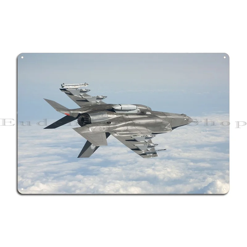 F 35 Military Jet Fighter Metal Sign Create Garage Wall Decor Print Bar Tin Sign Poster