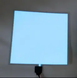 LED White On Pink Off 10*10 cm Electroluminescent Foil El Panel Backlight With DC3V /  DC5V / DC12V  Inverter