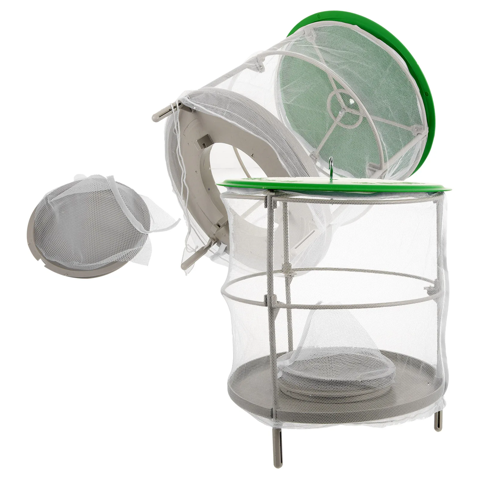 

Rainproof Fly Cage Hanging Bee Trap Plastic Mesh Lightweight Weather Resistant Outdoor Stable Flies Catcher Gardening