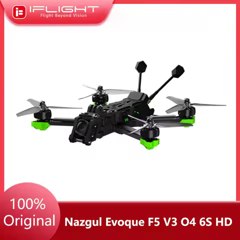 IFlight Nazgul Evoque F5 V3 O4 6S HD Drone BNF With O4 Air Unit Pro / XING2 2207 1750KV Motors For FPV Cinematic Freestyle