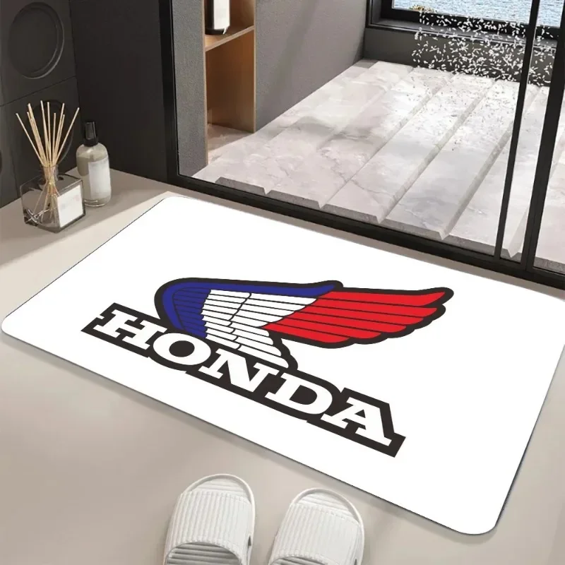 HONDA NEW 3D Motorcycle Pattern Carpet Living Room Decor Home Area Rug Flannel Floor Mat Non-Slip Doormat for Home Decor Rug