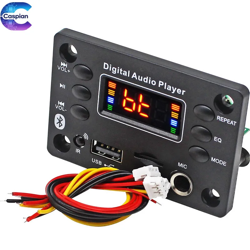 Lossless Bluetooth MP3 decoding board with microphone for recording calls DIY car home audio amplifier modification module