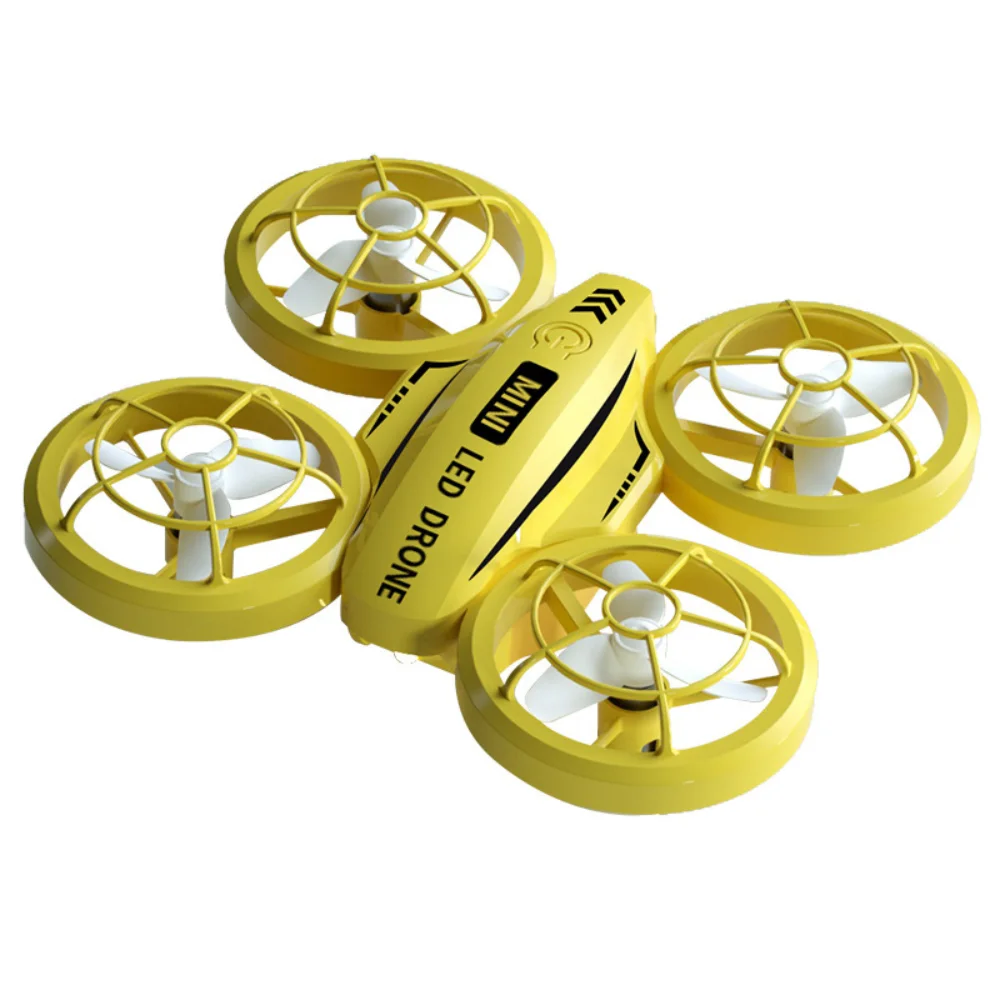 Mini Drone Kit per bambini e principianti quadricottero RC a LED a 360 ° con telecomando 2.4G Drone giocattolo regalo per bambini ragazzi ragazze