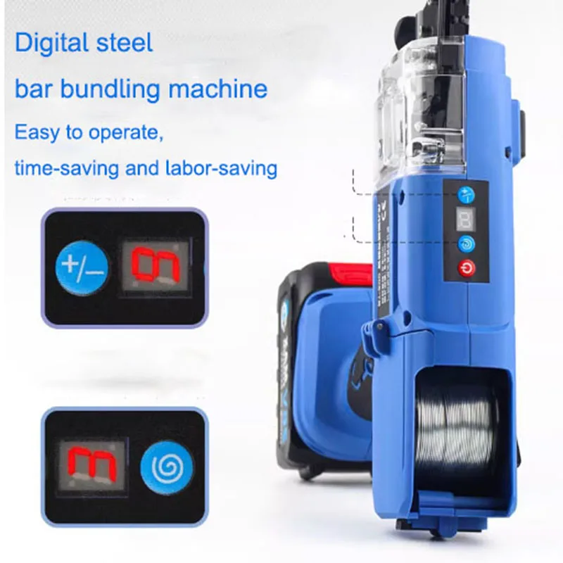 Fully Automatic Steel Bar Tying Machine Rechargeable Wire Tying Lithium Electric Steel Bar Tying Machine Hook Tying Steel Bar ty
