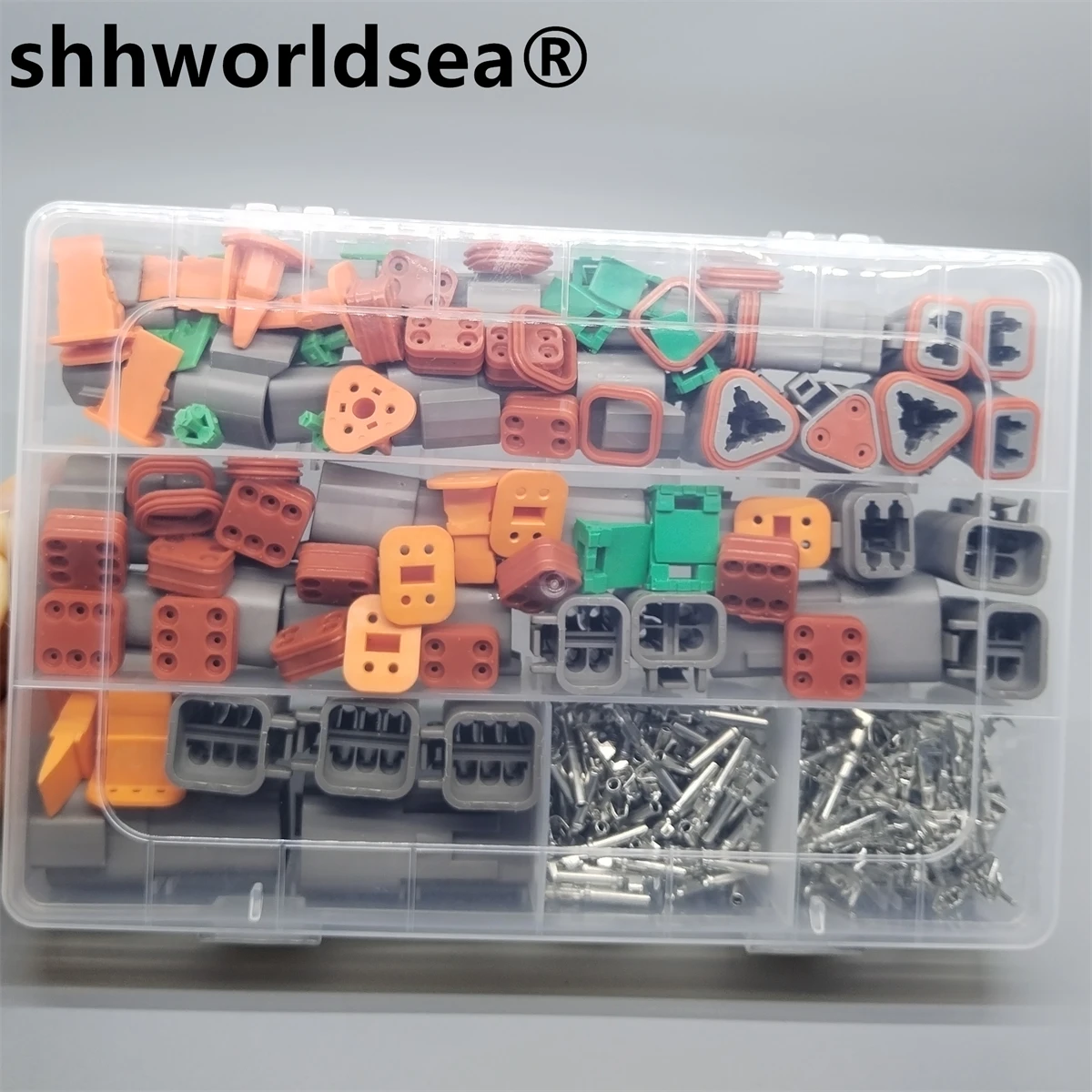 

shhworldsea 2,3,4,6p DT series box Wire Connector Kit DT06-2S DT04-2P DT06-3S DT04-3P Automotive Sealed Plug DT connector