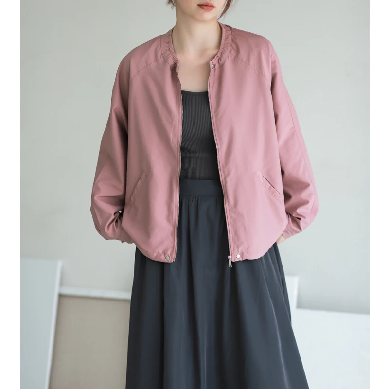 

Универсальная куртка-жакет Phil Dan с молнией на плече, однотонная, простого кроя, для всех сезонов, женская модная верхняя одежда