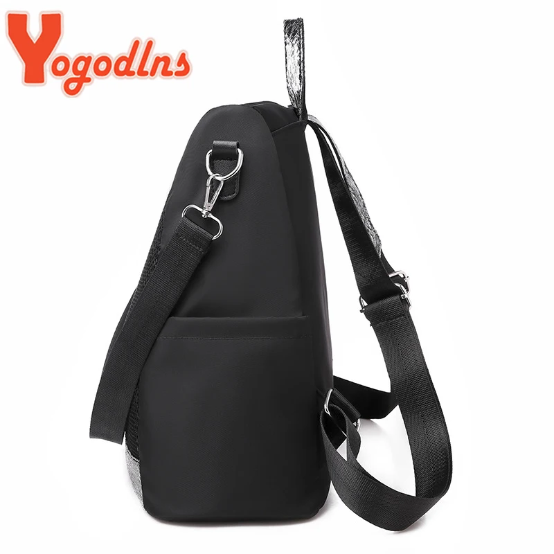 Yogodlns Backpack Women New Fashion Girls Bag Pack Lightweight Waterproof Travel Bags Oxford Cloth Schoolbag Elegant Rucksack