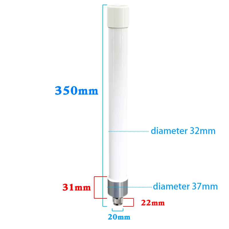 High-power 800-2700mhz 3G 2.4G fiberglass outdoor waterproof antenna AP base station omnidirectional vehicular sucker antenna