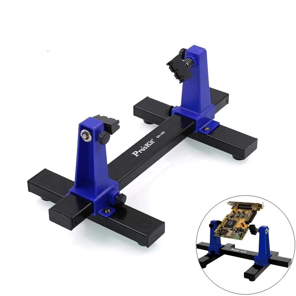 Pro'sKit SN-390 Adjustable PCB Holder 360 Degree Rotation Printed Circuit Board Jig Soldering Assembly Stand Clamp Repair Tools