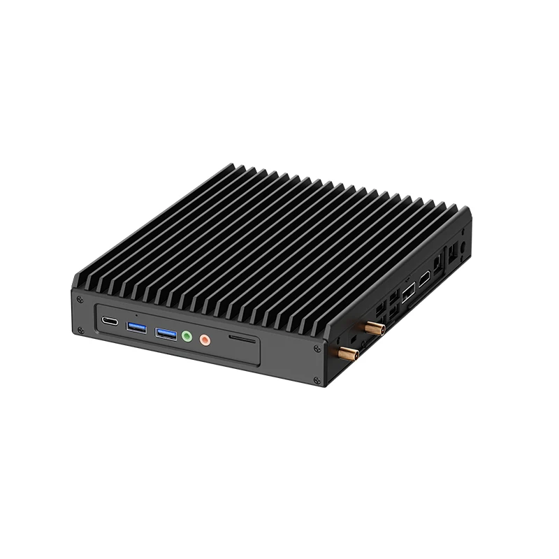 Mini PC senza ventola Maxtang V1605B con processore Quad Core AMD Ryzen per Windows e Linux