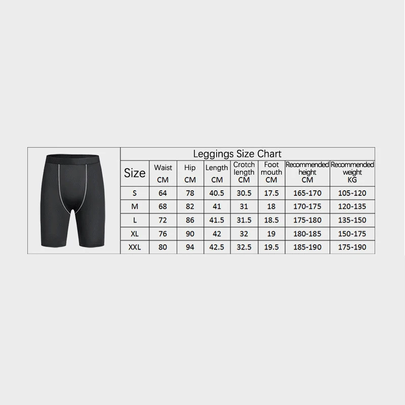 Fitness Tights Leggings Men\'s Running Exercise Sports Tight Stretch Quick Dry Pants Basketball Training Outdoor Shorts