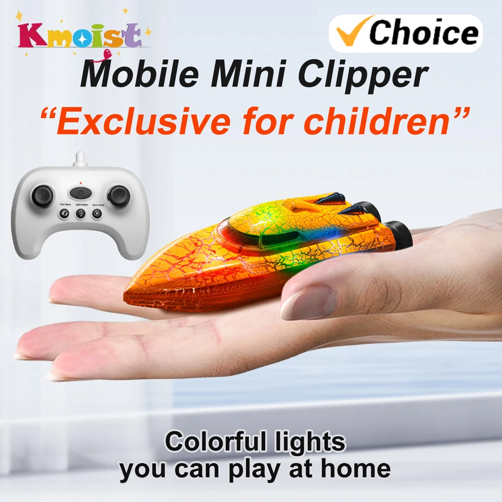 

RC Racing Boat High Speed Waterproof Double Motor with Light Remote Control Professional Speedboat Toys for Boys Christmas Gifts