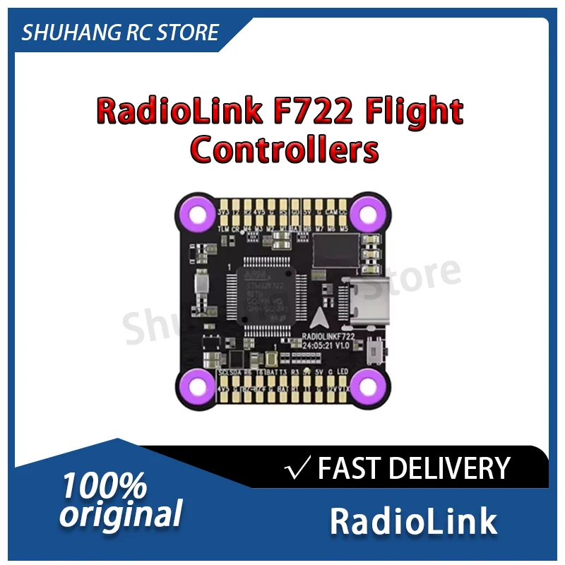 RadioLink F722 Flight  Controllers Multiple Image Transmission Support Betaflight and INAV Firmware for Airplanes Cars Boats