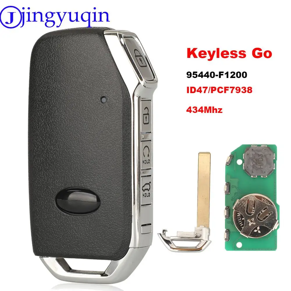 jingyuqin Aftermarket Smart Remote Key Fob 434MHZ ID47/PCF7938 For KIA Sportage 2019 2020 2021 P/N: 95440-F1200 FOB-4F24