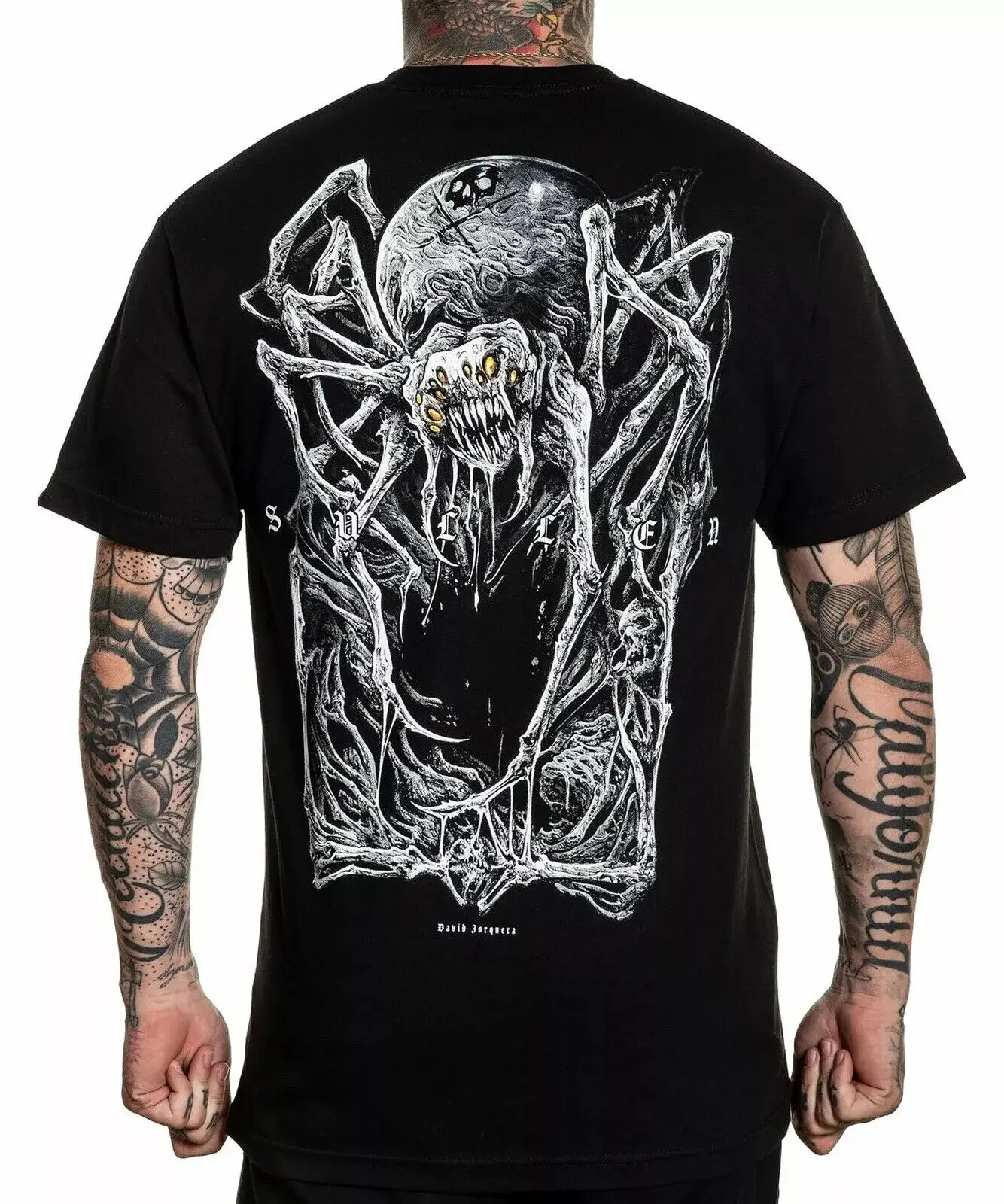 Sullen Men\'s T shirt JORQUERA Skull Tattoos Urban Premium Quality long or short sleeves