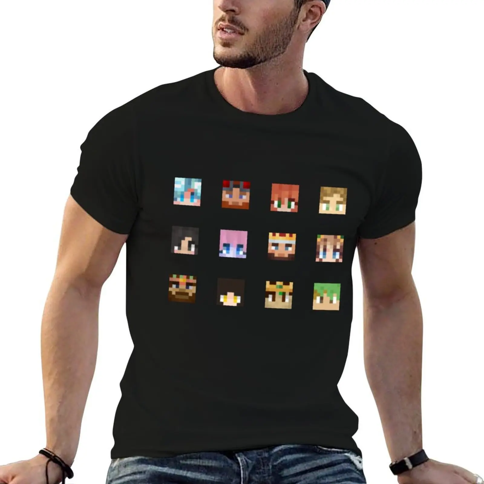 

Empires SMP PlayerHeads T-Shirt t shirts designer t shirts with prints cotton tshirt 100% T-Shirt