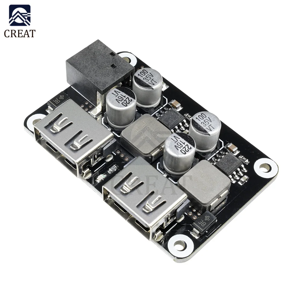 QC3.0 QC2.0 USB DC-DC Buck Converter Charging Step Down Module 6V-32V 9V 12V 24V to Fast Quick Charger Circuit Board 3V 5V 12V