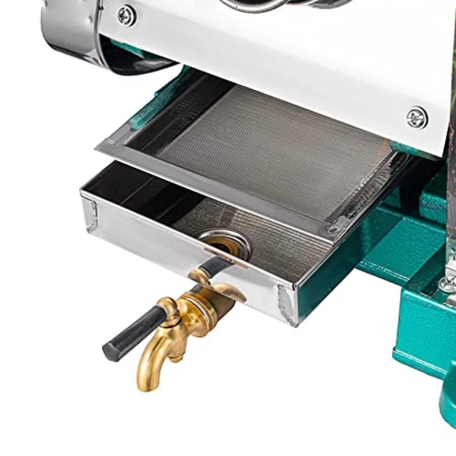 Manual Sugar Cane Juicer Commercial Sugar Cane Press Stainless Steel 3 Rollers 2.5