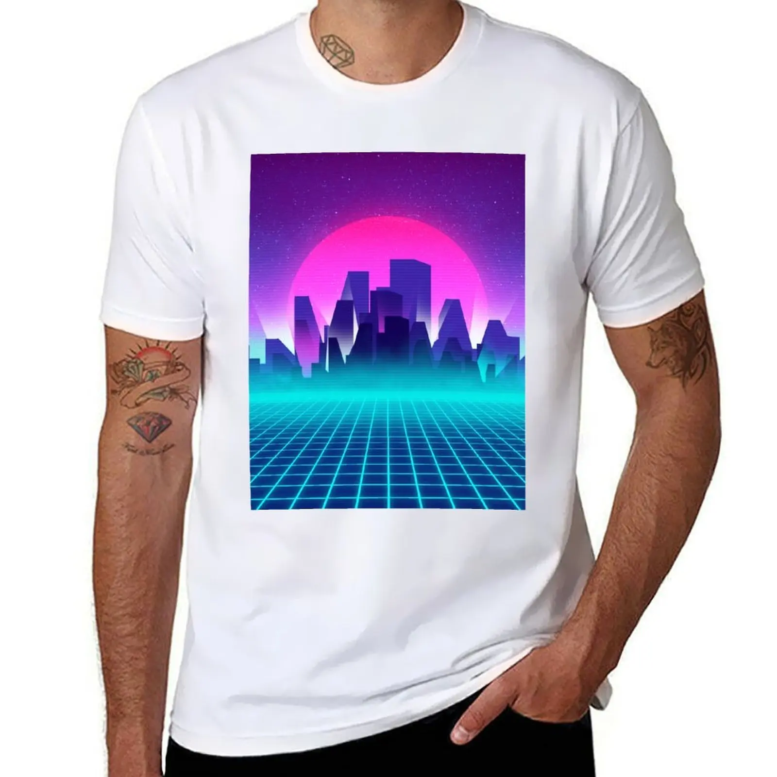 

80s Retrowave midnight T-Shirt t shirts for man graphic funny t shirts for man graphic vintage T-Shirt