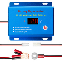 Digital Display Pulsing Lead Acid Battery Desulfator Rejuvenator Reconditioner 12 24 36 48 60 72 Volts Combined