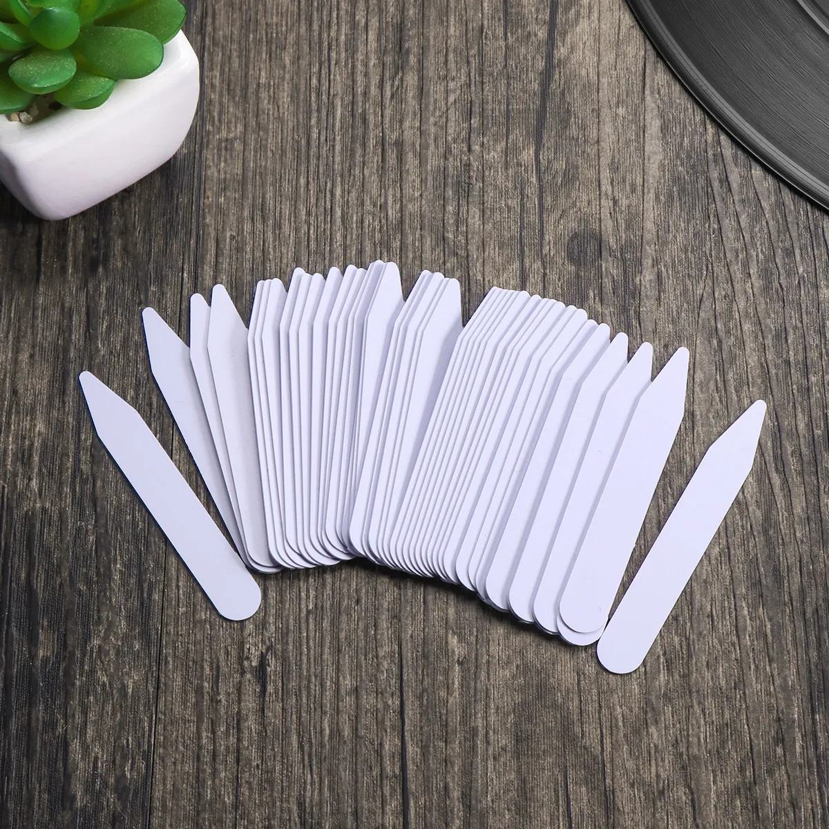 200Pcs Stays Plastic Nylon 3 Sizes Collar Stiffener for Men Dress Shirts Maintain Tidy Energetic Appearance All Day