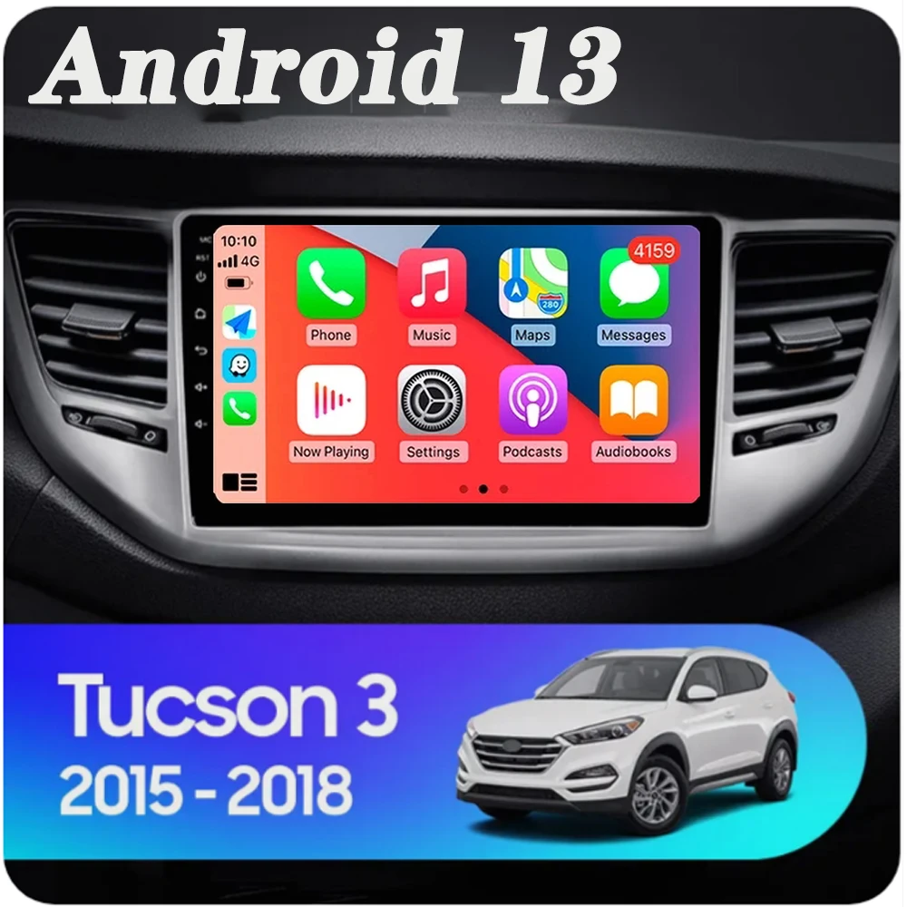 

Android 13 Carplay Auto Car Radio For Hyundai Tucson IX35 3 2015 2016 2017 2018 Multimedia Video Player Navigation GPS Head Unit