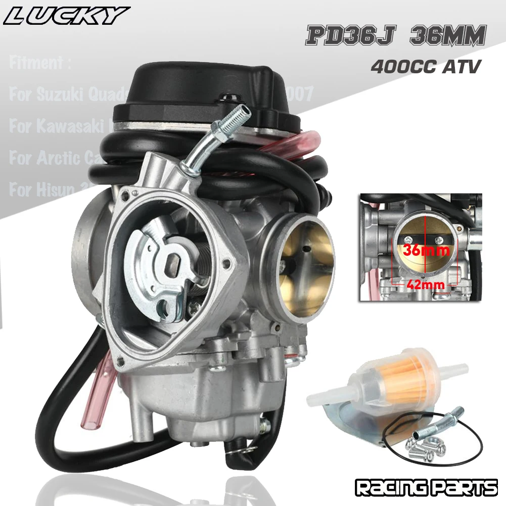 New PD36J 36mm Carburetor For Yamaha Raptor 350 ATV Quad YFM350 YFM350R Parts 2004-2013 YFM350 YFM350R Carburetor Carbs