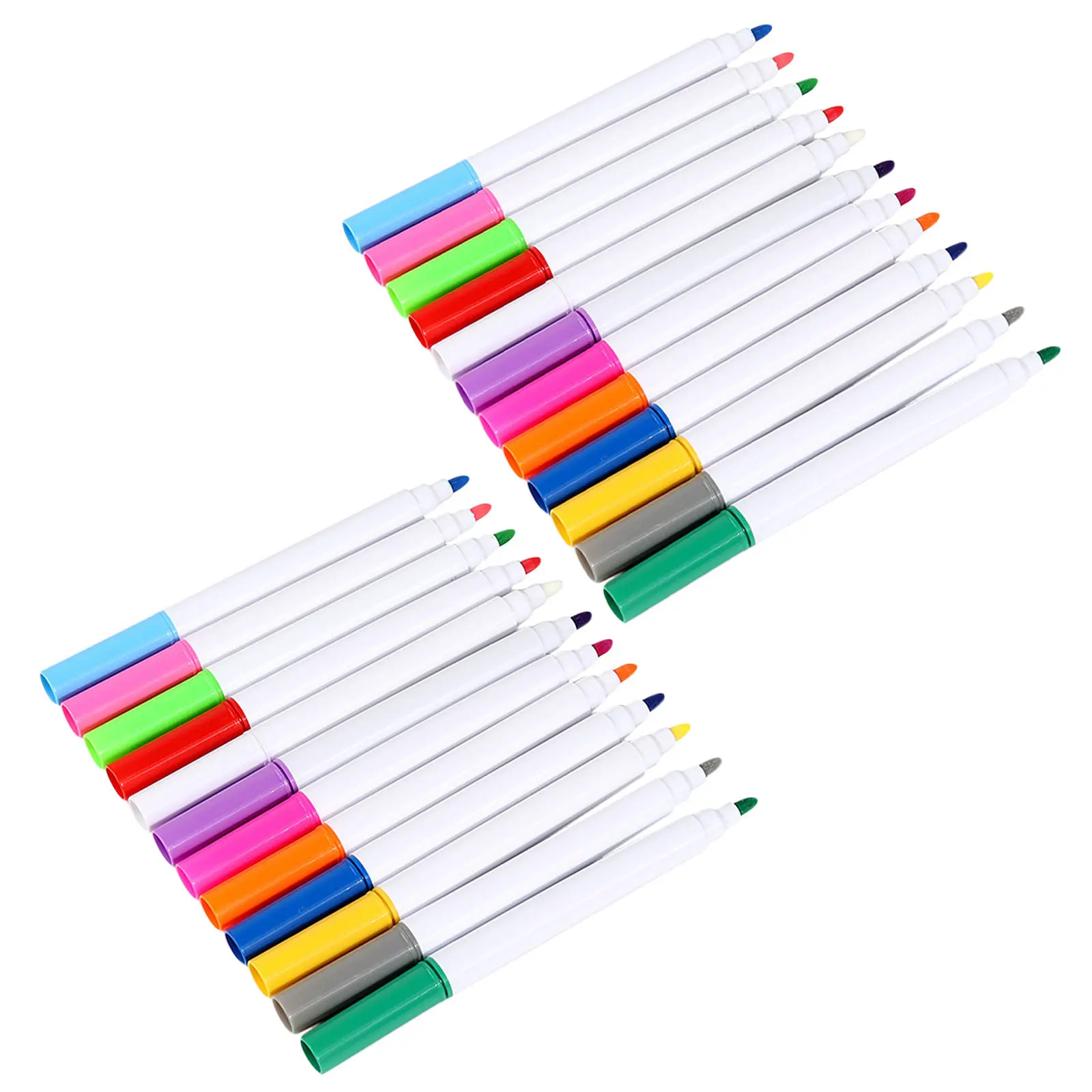 

24Pcs Erasable Liquid Chalk Markers Neon Fluorescent Color Smooth Bold Tip for LED Writing Boards Windows Classroom Menu Board