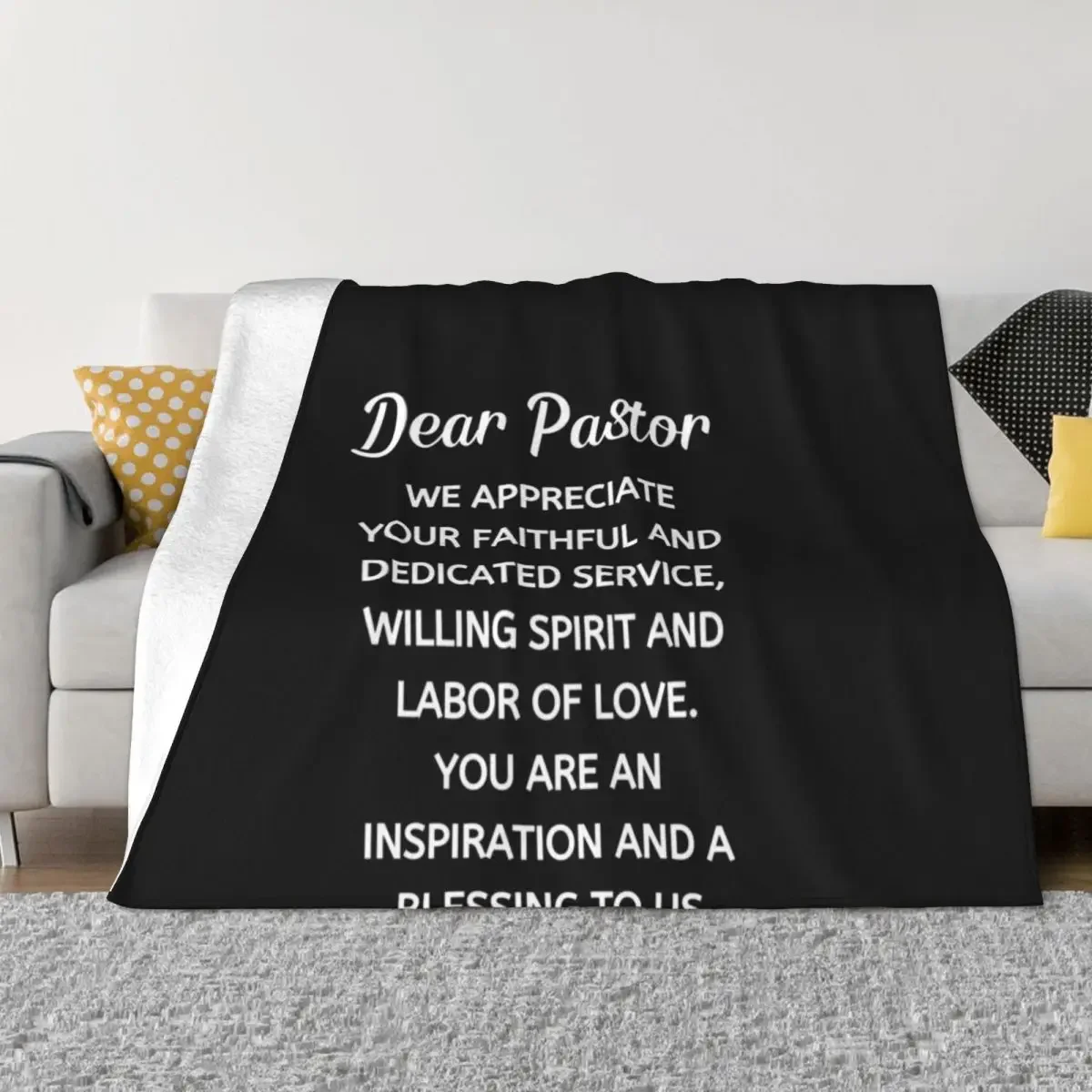 

Pastor Appreciation Throw Blanket Fluffy Softs Thermal Blankets