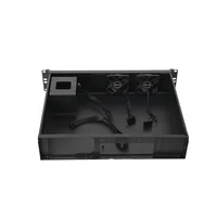 2U Chassis Aluminum Panel Ultra Short Industrial Control Server Chassis Data Storage Motherboard Server Case 8