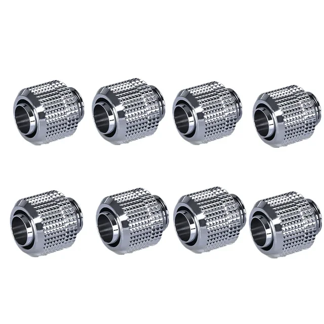 

PC Water Cooling 10x13/10x16MM Hose Tube Fitting Soft Pipe,G1/4'' Water Cooler Connector Accessories,Black/Silver