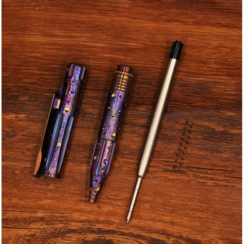 UPEDC PEI Pen Octagonal EDC Pocket Pen Titanium Alloy German Schmidt Ink Fountain Pen EDC Gear