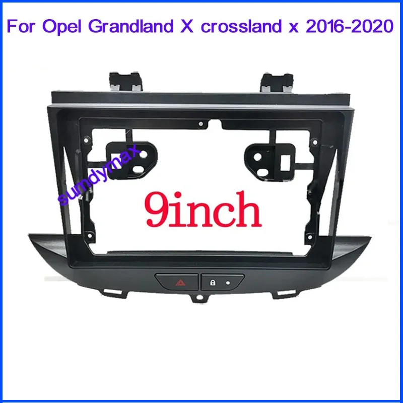 

9 inch Car Radio Frame canbus For Opel Grandland X crossland 2016-2020 Stereo Dash Panel Mounting Head Unit Fascia Trim Bezel