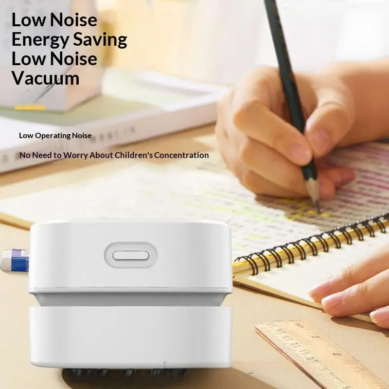HOMEFISH 2025 Handheld Desktop Vacuum Cleaner High Suction Portable Car Pencil Cleaner for Students New Model