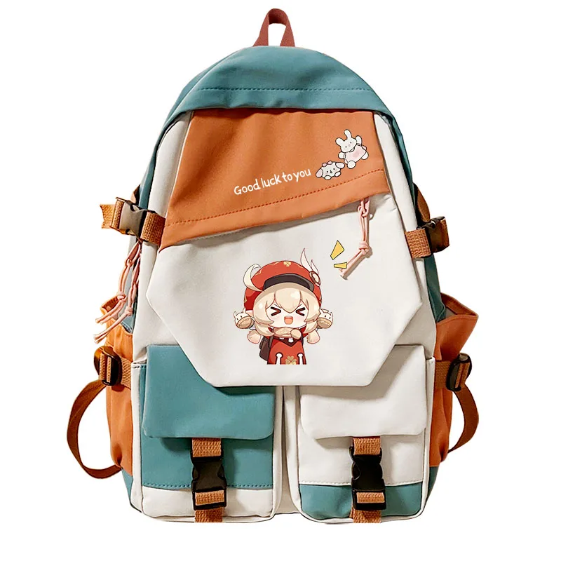 Genshin Impact Children's Backpack Cartoon Various Colors Casual Bag Boys Girls Bag Printed Backpack Youth Student School Bag