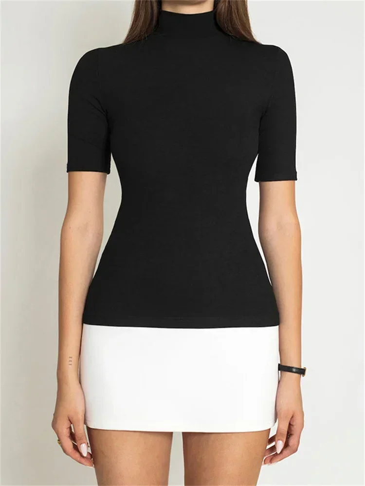 Verão feminino contraste mini vestido casual cintura alta manga curta sexy magro retalhos bodycon vestido feminino mini vestido