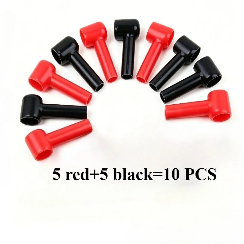 

Red Black Battery Terminal Protector Caps Flame Retardant Heavy Duty Wire Cable Insulation Lug Sleeve Boot for Car Truck RV