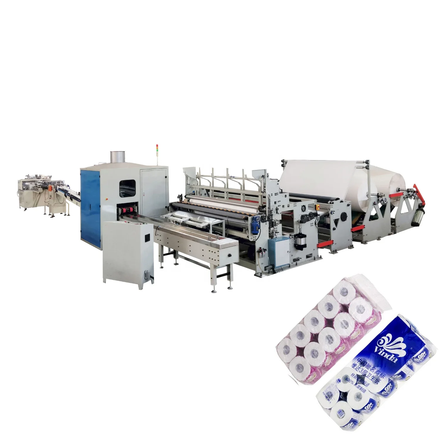 Customized CE Standard Toilet Paper Making Machine Automatic Rewinding Perforating Machine for Sale