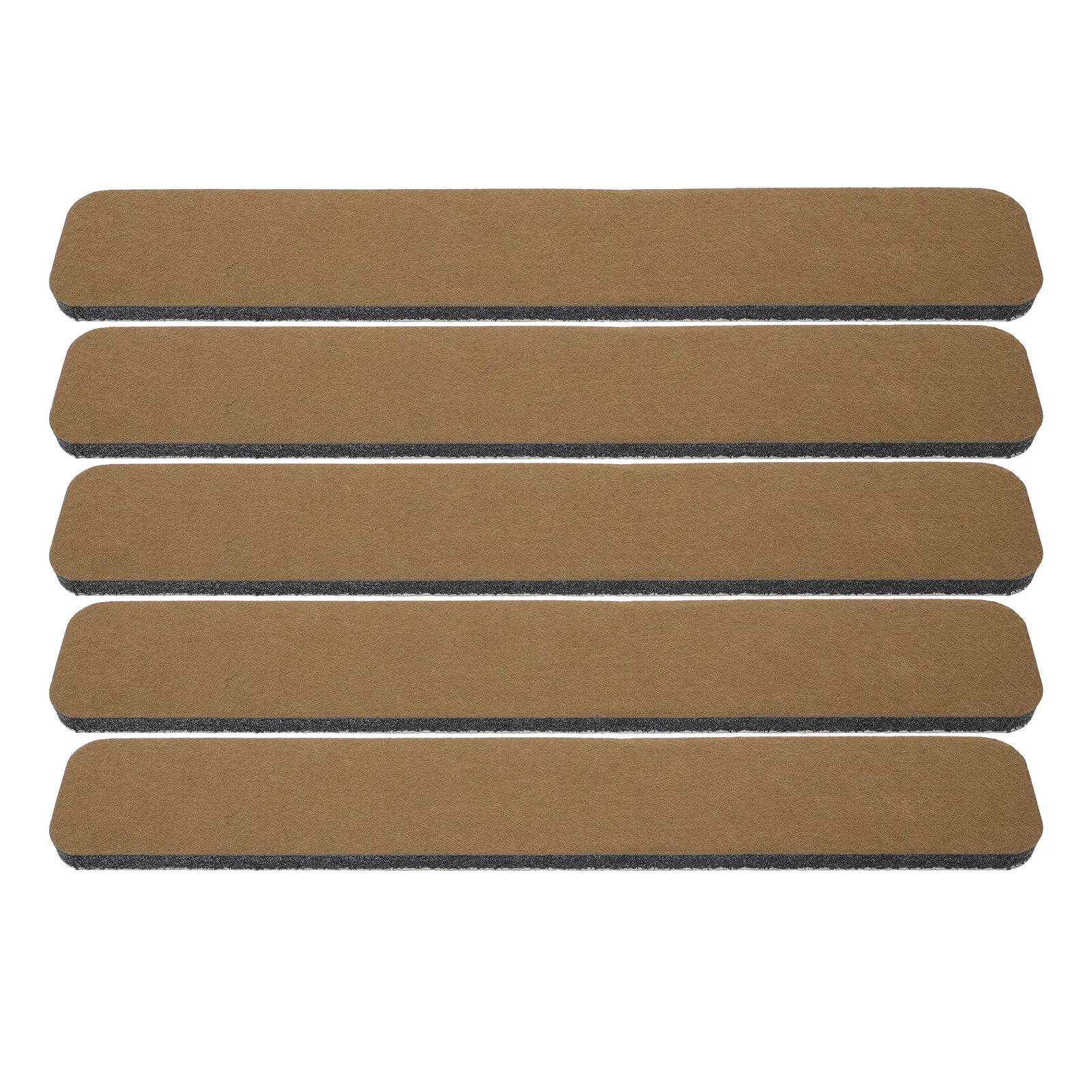 5Pcs Felt Pin Board Bar Strips 5x33x1.2cm Vibrant Brown Self Adhesive Bulletin Board for Home Office School Kitchen Notice Memo