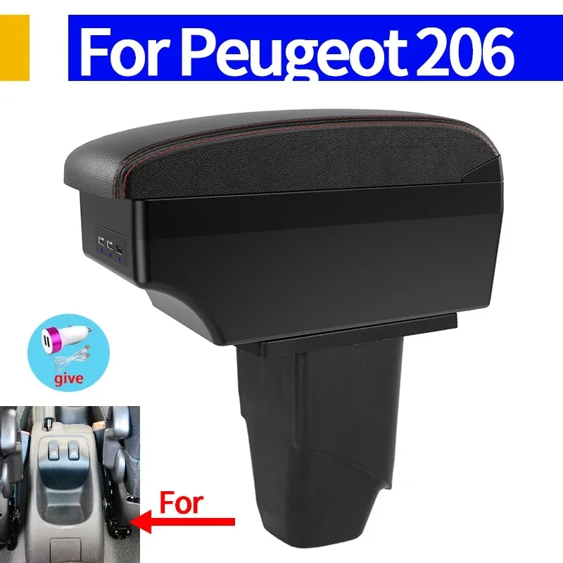 

Для PEUGEOT 206 подлокотник для Peugeot 206 cc Cabrio автомобильный подлокотник ящик для хранения интерьера специальные детали для модернизации автомобильные аксессуары