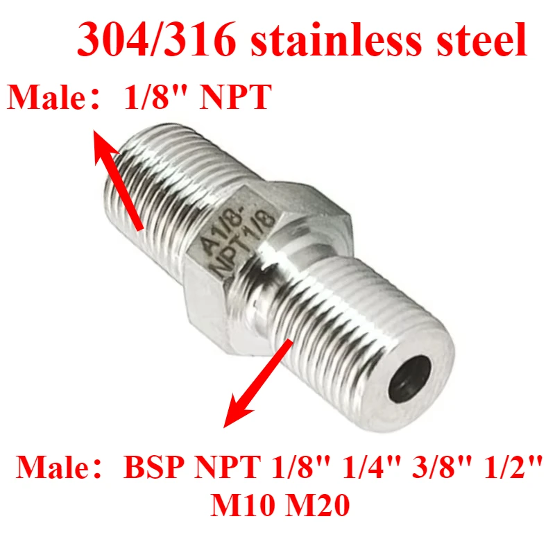 1/8" Npt Male To Ma…