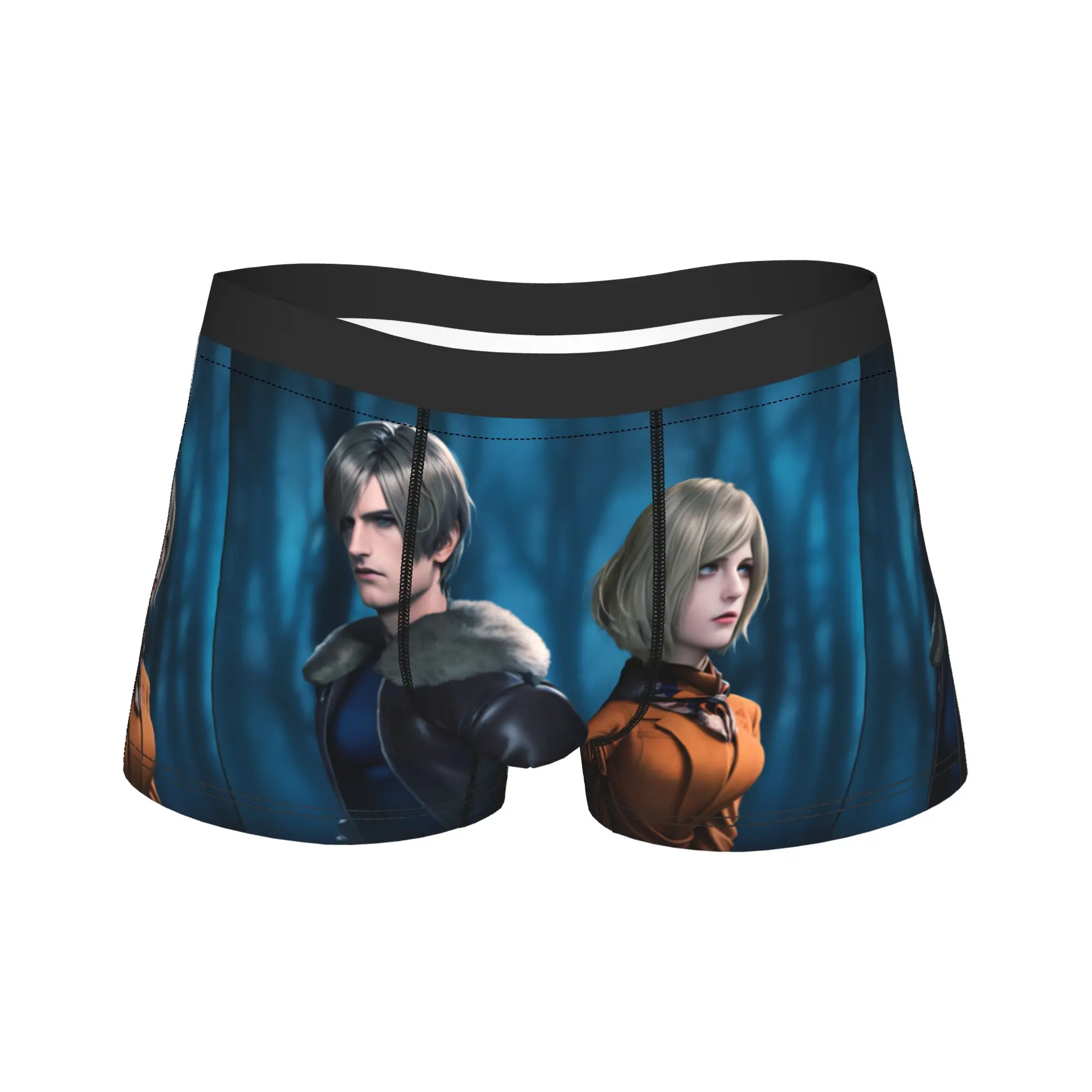 

Мужские трусы-боксеры Leon and Ashley Resident Evil: мягкие, модные, с 3D-мешочком, увеличенного размера